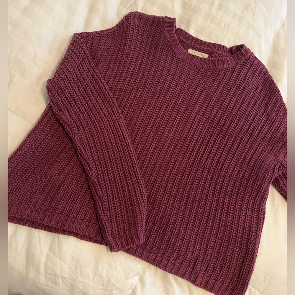Purple Knit Sweater